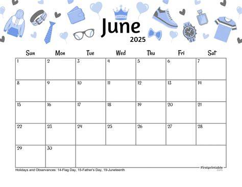 june 2025 calendar printable