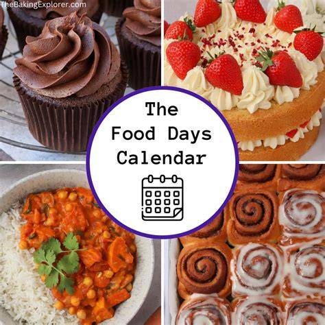 national food day calendar
