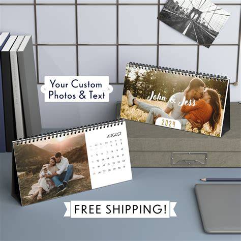 personalized desk calendar