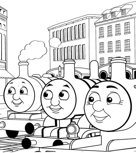 Thomas Tank Engine Coloring Pages