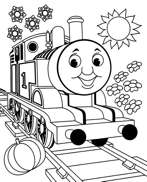 Thomas The Tank Coloring Sheets