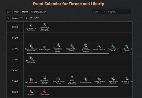 Throne And Liberty Event Calendar