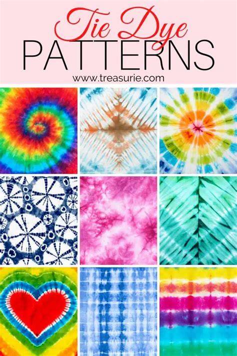 Tie Dye Patterns Printable