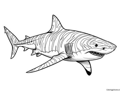Tiger Shark Coloring Pages