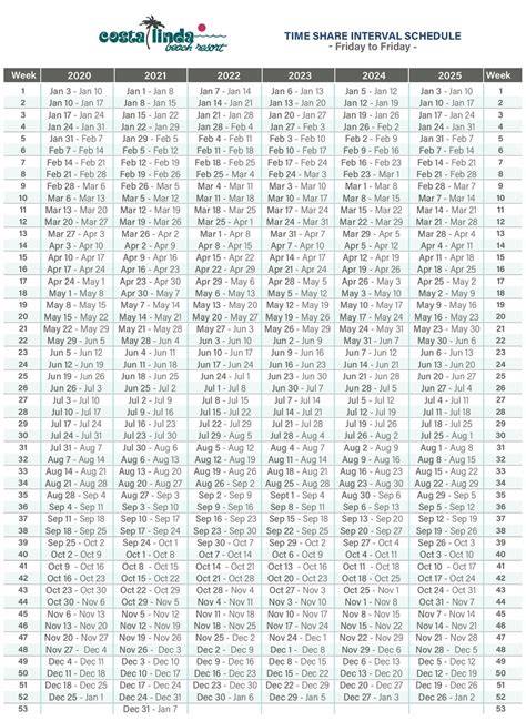 Time Share Calendar