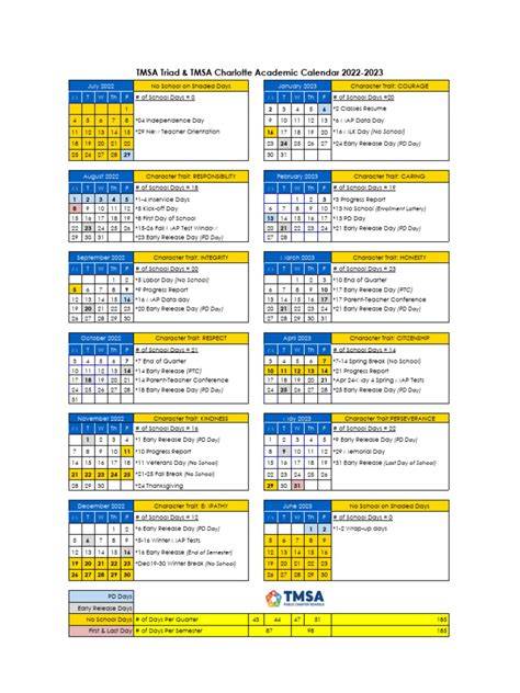 Tmsa Calendar 24 25