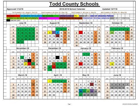 Todd County Court Calendar
