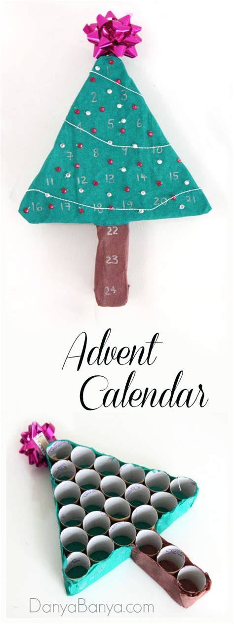 Toilet Roll Christmas Tree Advent Calendar