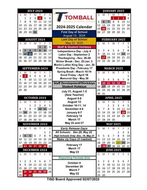 Tomball Isd 2025 26 Calendar