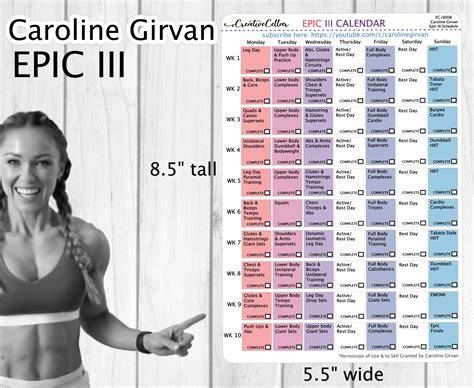 caroline girvan iron calendar