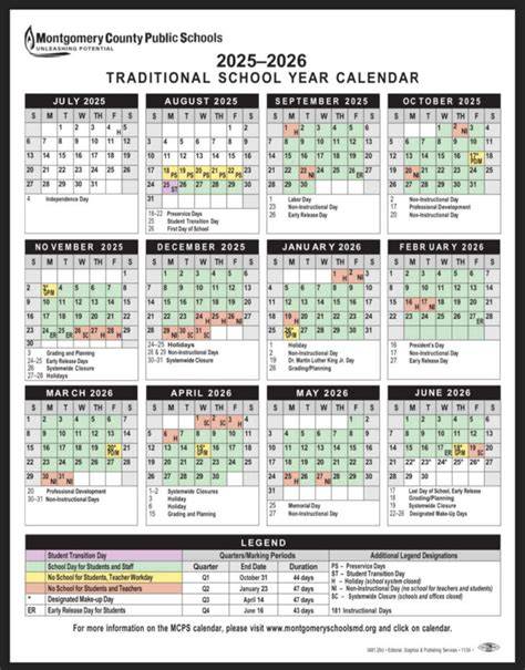department of education calendar