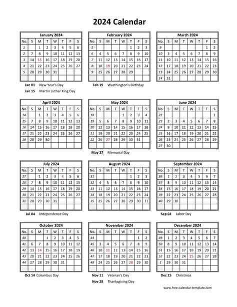 free 2024 printable calendar one page