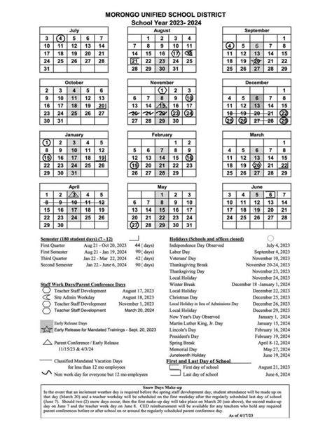 santa monica usd calendar