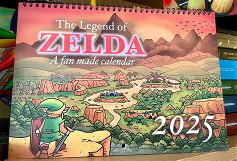 zelda calendar 2025