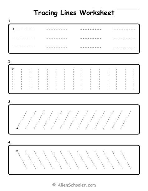 Tracing Lines Worksheets Printable Pdf