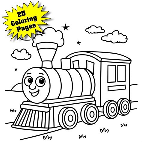 Train Coloring Book