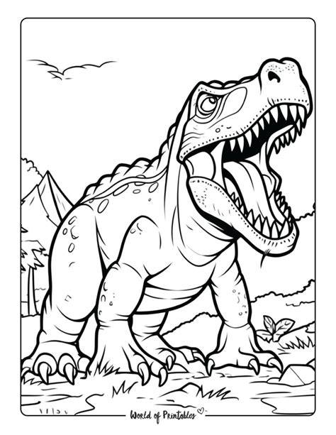 Trex Colouring Sheet