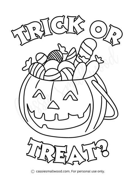Trick Or Treat Coloring