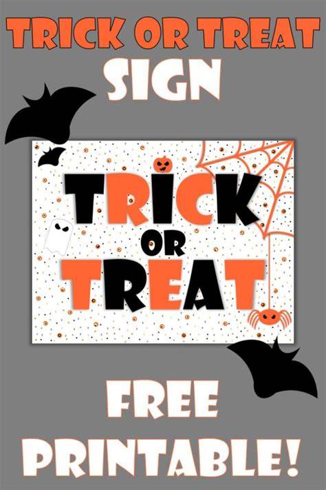 Trick Or Treat Printables