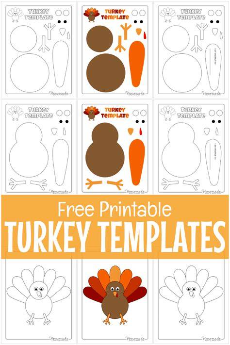 Turkey Cutouts Printables
