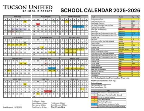 Tusd Calendar 2025 26 Printable