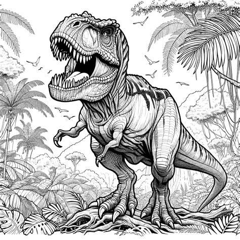 Tyrannosaurus Rex Coloring Sheet