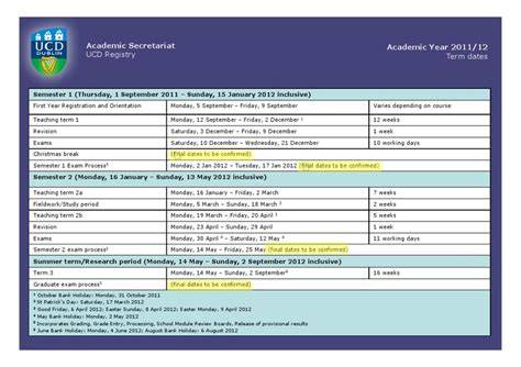 Ucd Academic Calendar