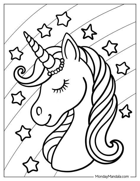 Unicorn Coloring Pages Printable Pdf