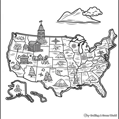United States Coloring Page