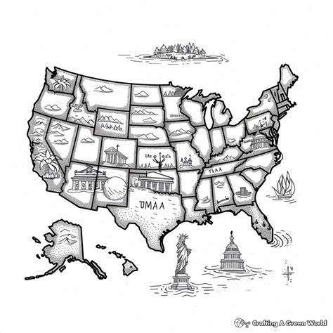 United States Coloring Pages Printable