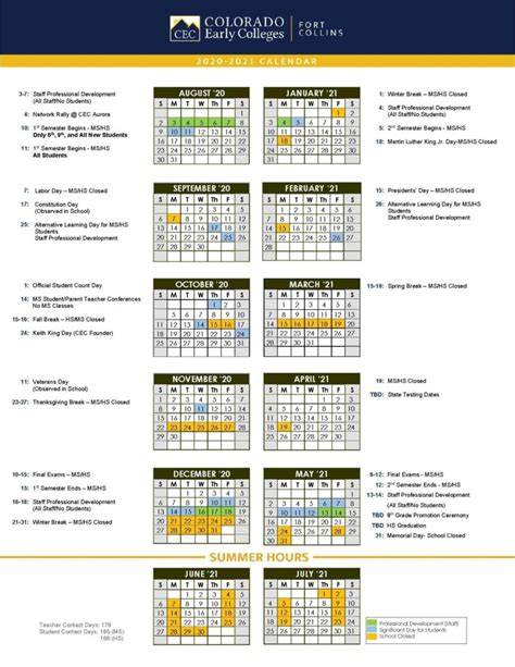 University Of Colorado Calendar
