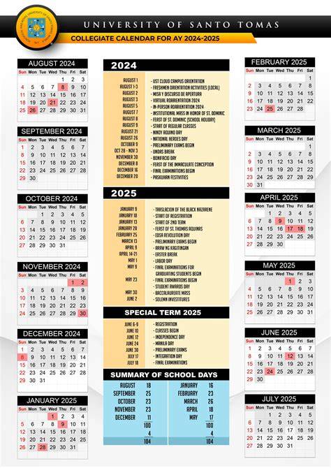 Ust Calendar 2025