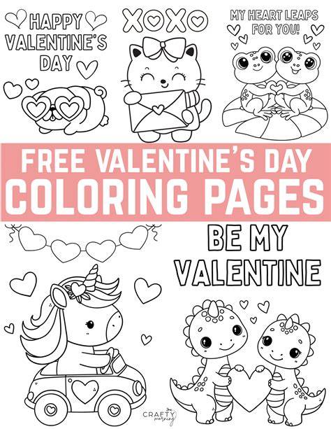 Valentine Color Pages Printable