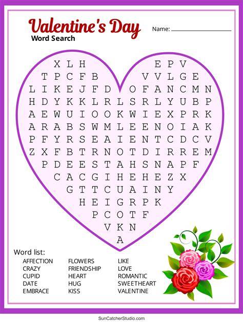 Valentine S Day Printable Word Search
