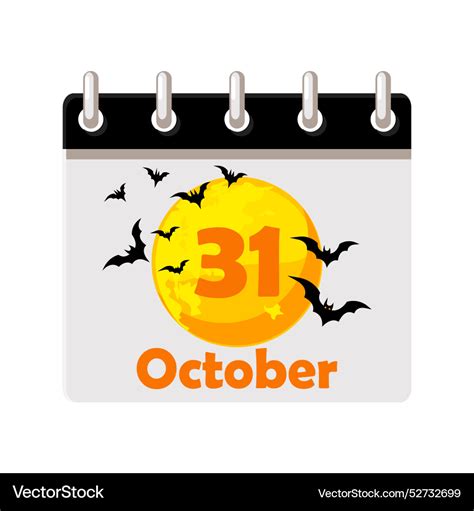 calendar of halloween