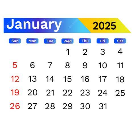 january 2025 calendar