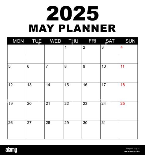may 2025 calendar