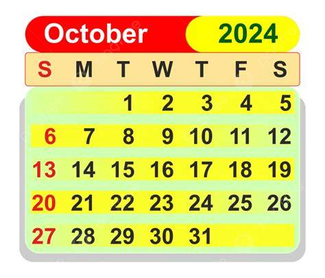 october 2024 calendar