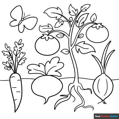 Vegetable Garden Coloring Pages