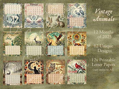 2025 calendar pages