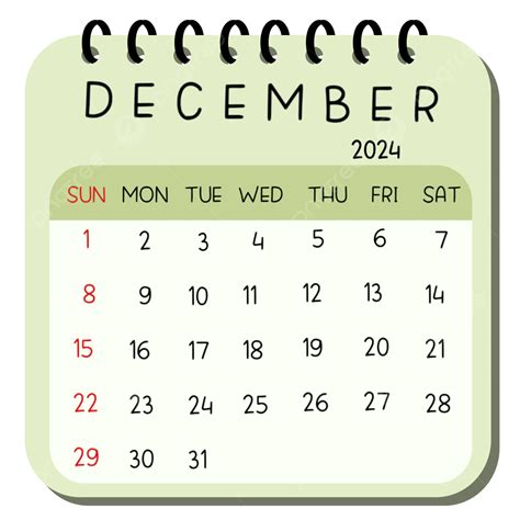 december 2024 calendar