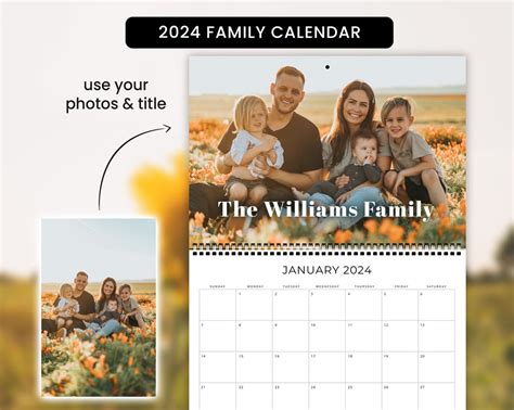 family calendar wall