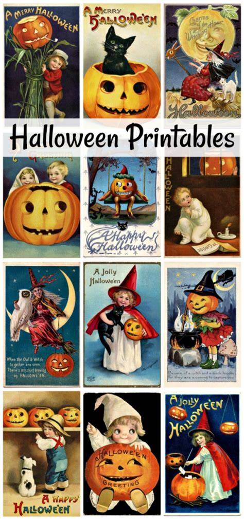 Vintage Halloween Printables