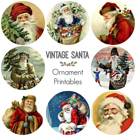 Vintage Santa Printables