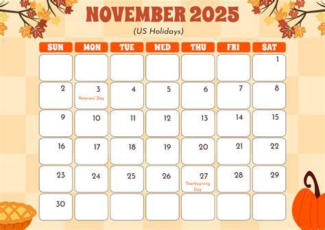 thanksgiving 2025 calendar