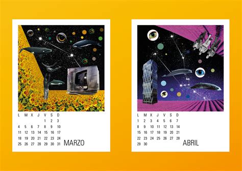 collage calendar 2019 spring star date