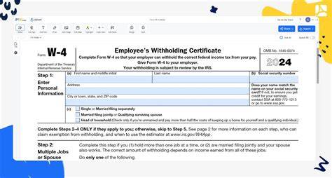 W 4 Form 2024 Printable
