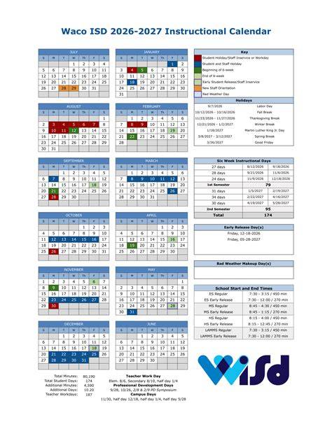 Waco Isd Calendar
