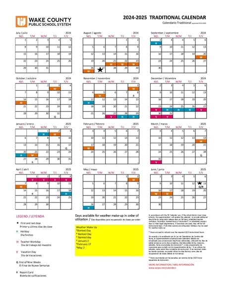 Wake County Schools Calendar 24 25