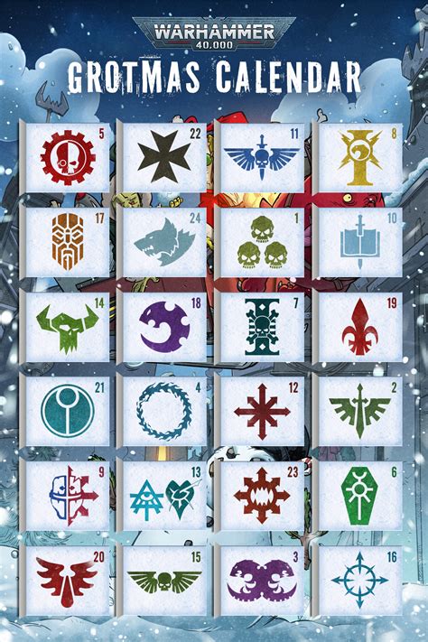 Warhammer Grotmas Calendar
